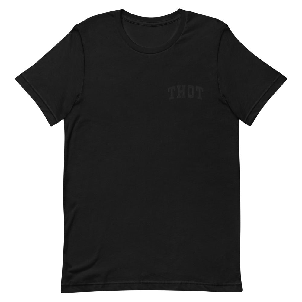 Subtle Stitch Black Tee